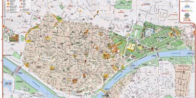 نقشه از مرکز شهر سویل 