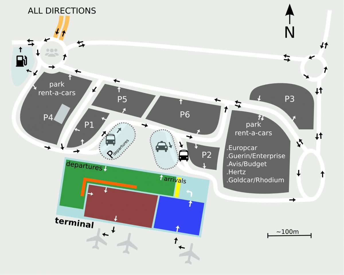 سویا فرودگاه نقشه